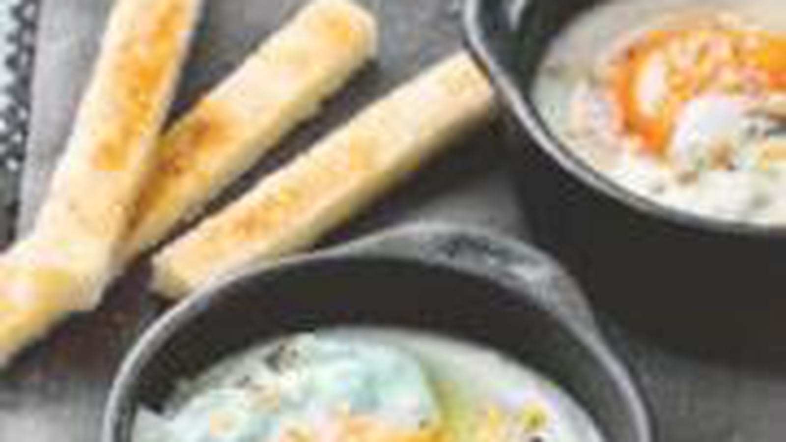 Oeuf cocotte roquefort noix