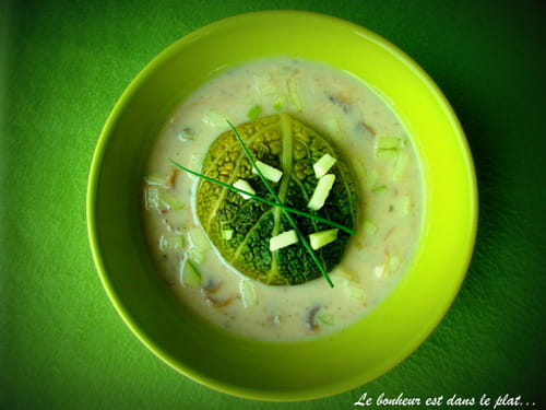 Paupiettes de saumon, champignons et pomme granny