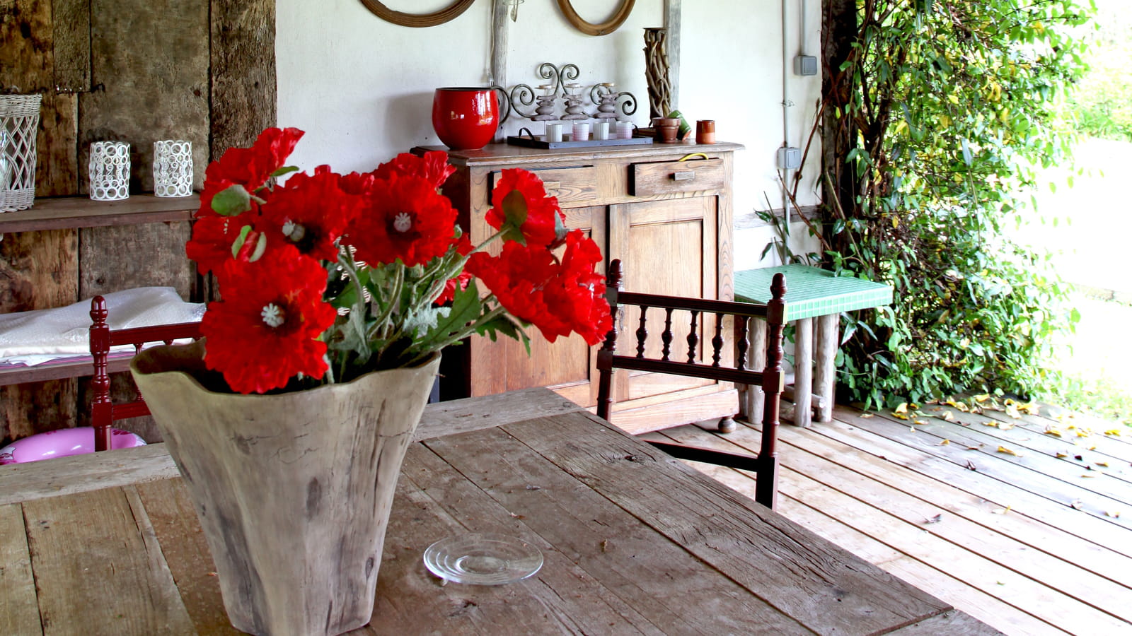 Salle à manger d'été