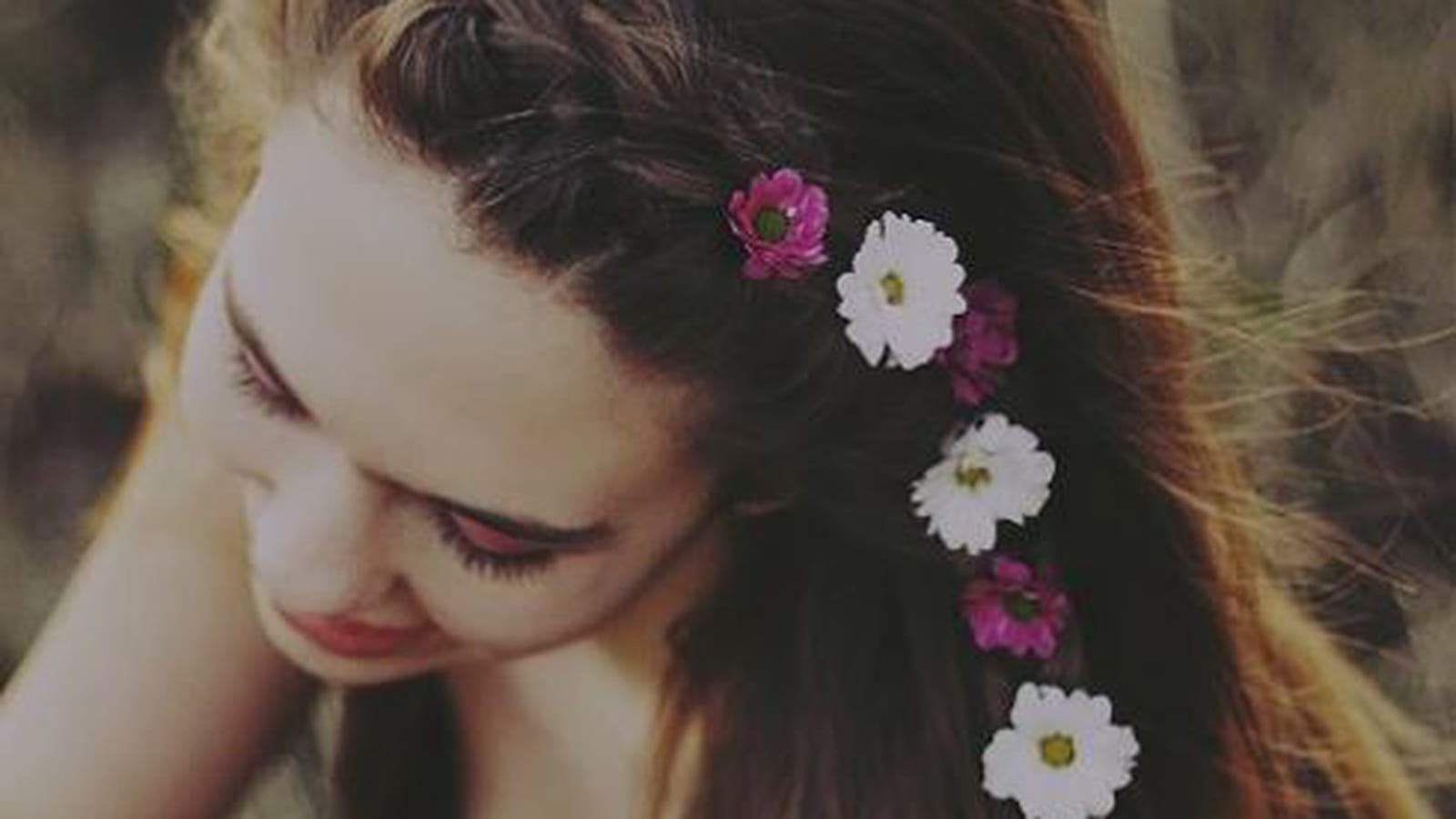 Tresse fleurie