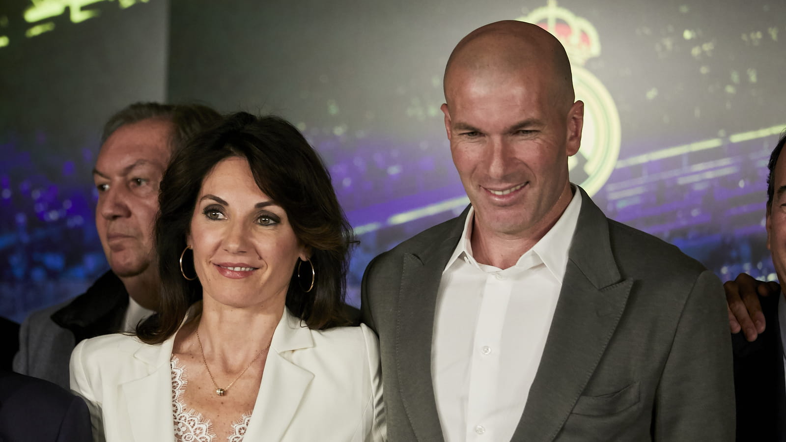 Zidane et sa femme Véronique
