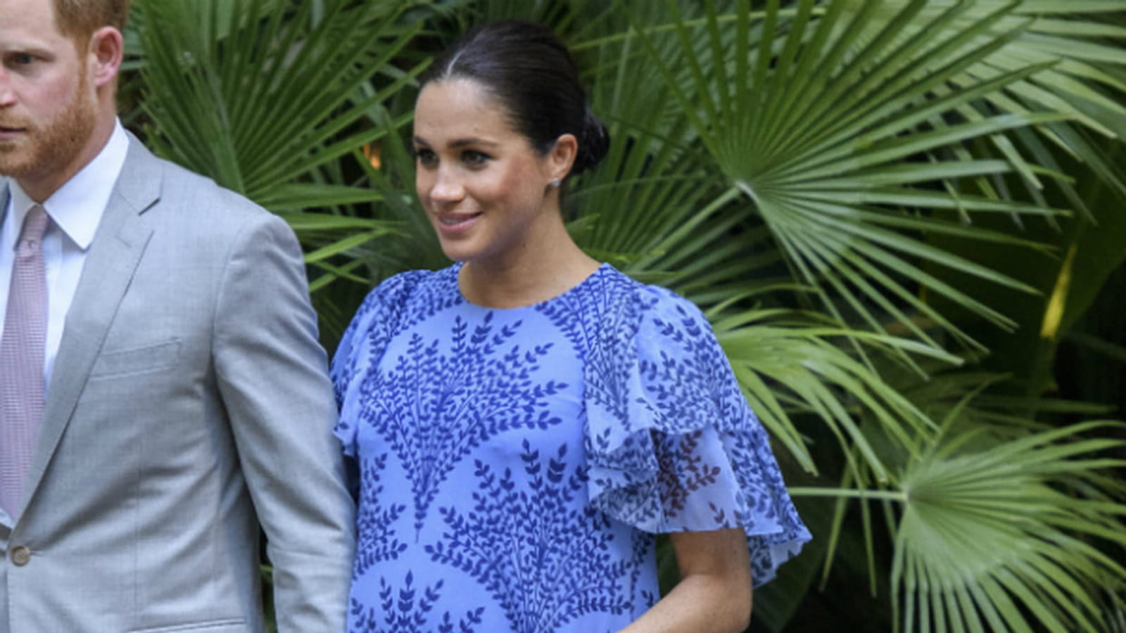Robe imprimée de Meghan Markle 