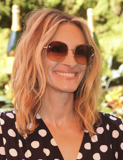 Le carr&eacute; long froiss&eacute; de Julia Roberts