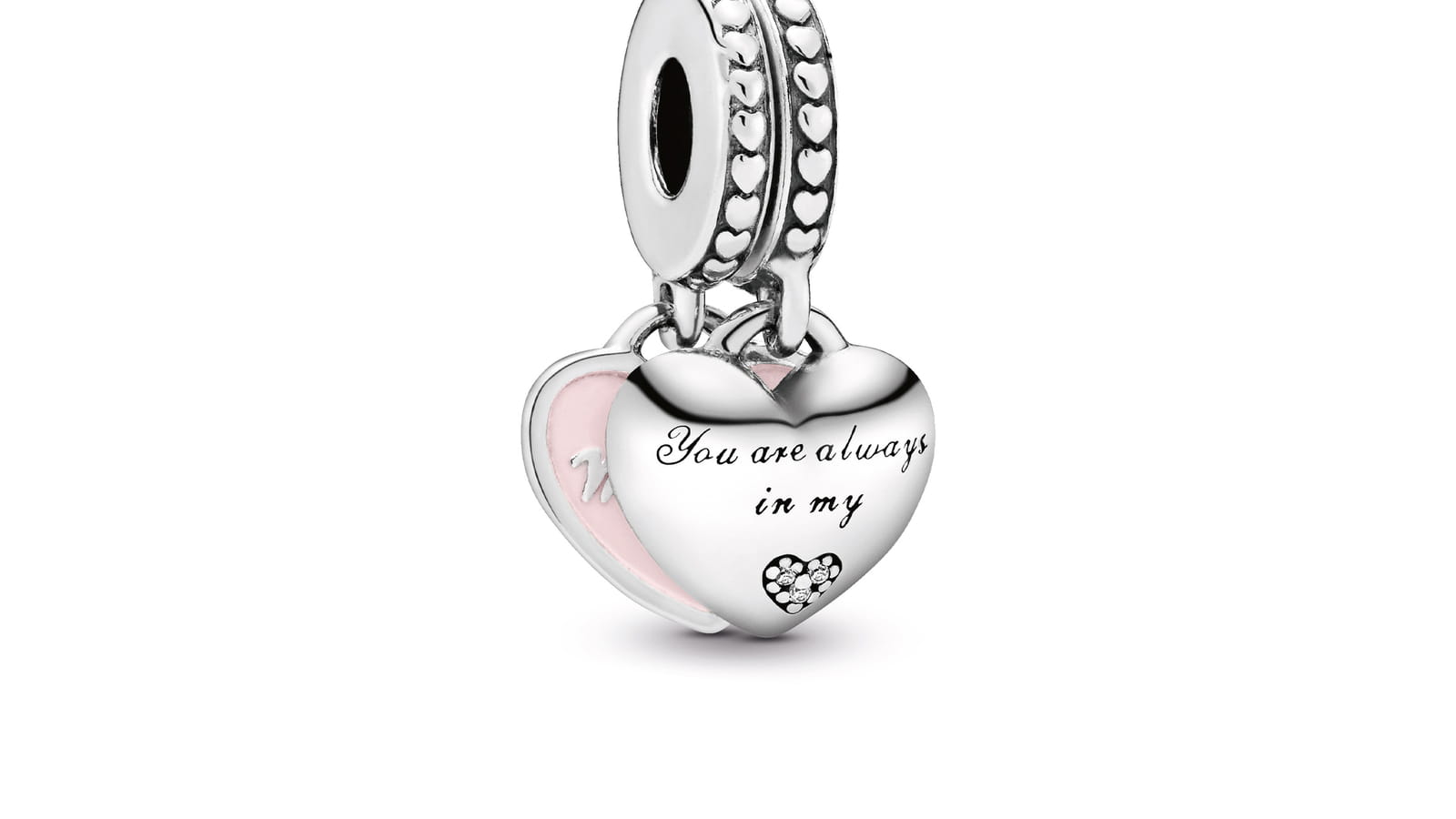 Charm Pendentif Avec Cœurs Mère Et Fille