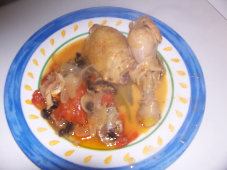 Recette de Le véritable poulet marengo : la recette facile