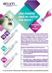 affiche ansm dosettes bebe 220