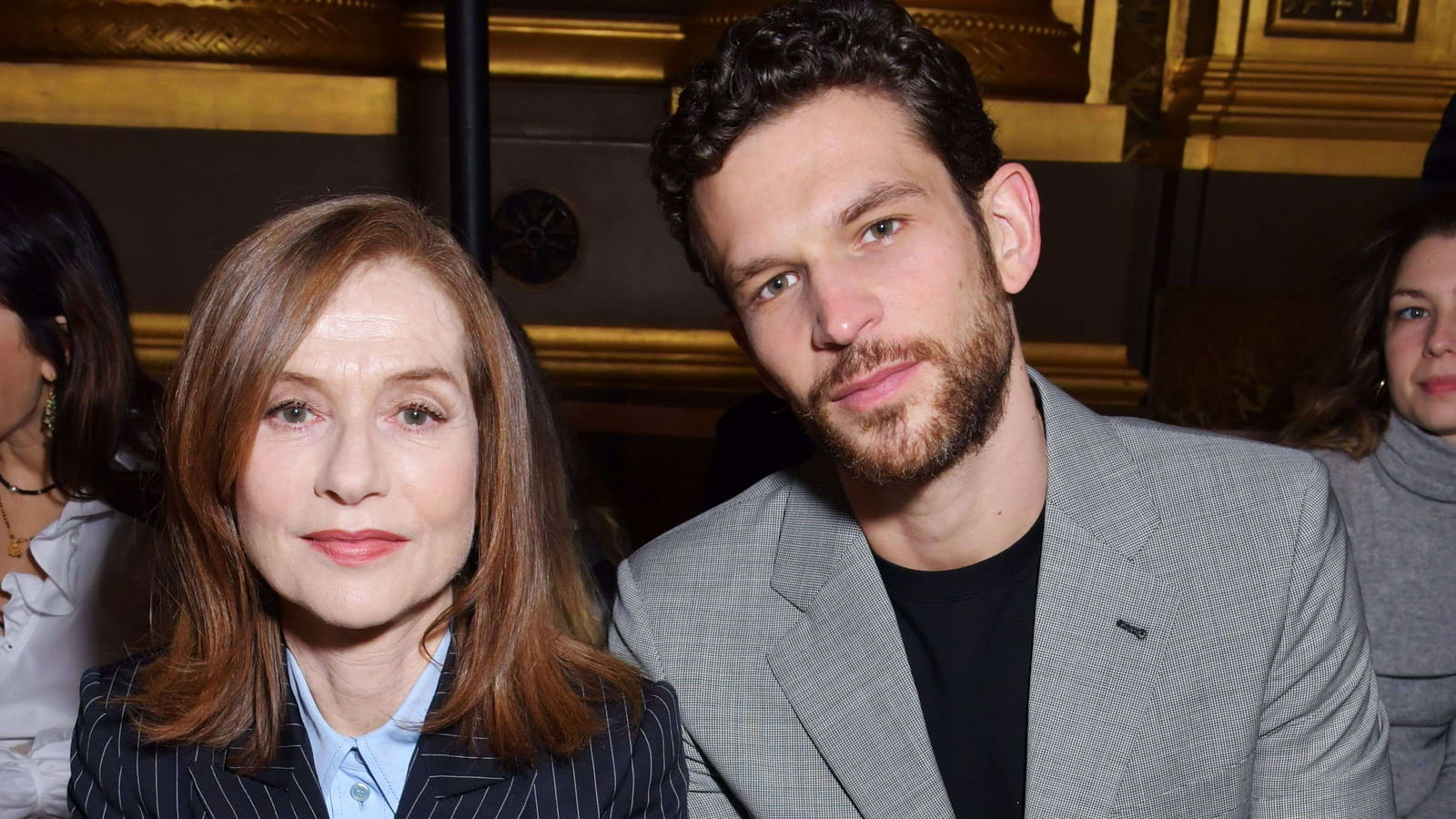 Isabelle Huppert et Arnaud Valois