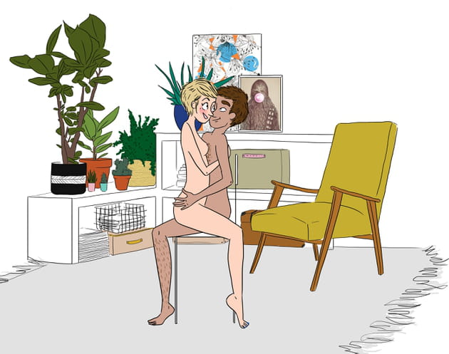 La position de la chaise pour deux