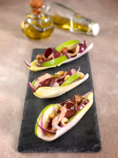 Barquettes d'endives aux accents du sud