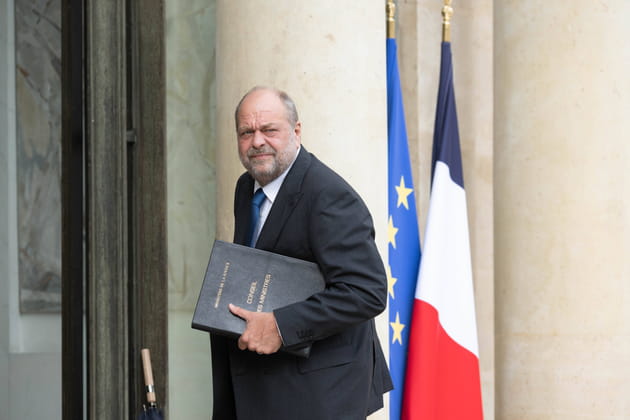 Eric Dupond-Moretti, garde des sceaux, arrive au Conseil des Ministres le 23&nbsp;mai