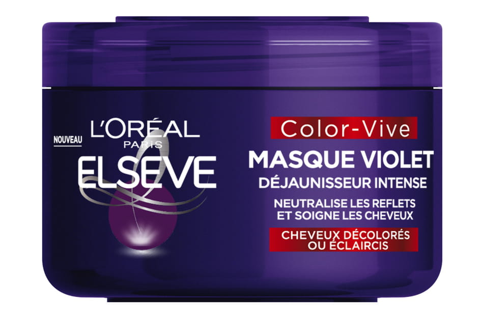 Masque Violet D&eacute;jaunisseur Intense Els&egrave;ve de L'Or&eacute;al Paris