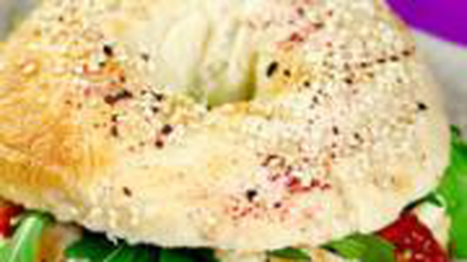 Bagels poulet grillé houmous