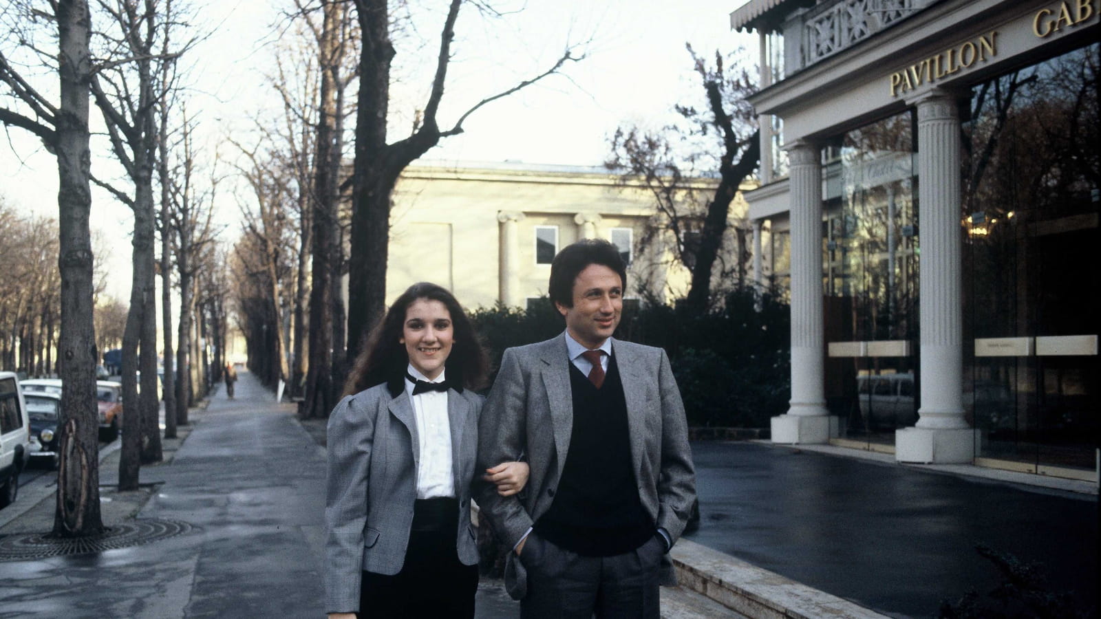 Au bras de Michel Drucker en 1983
