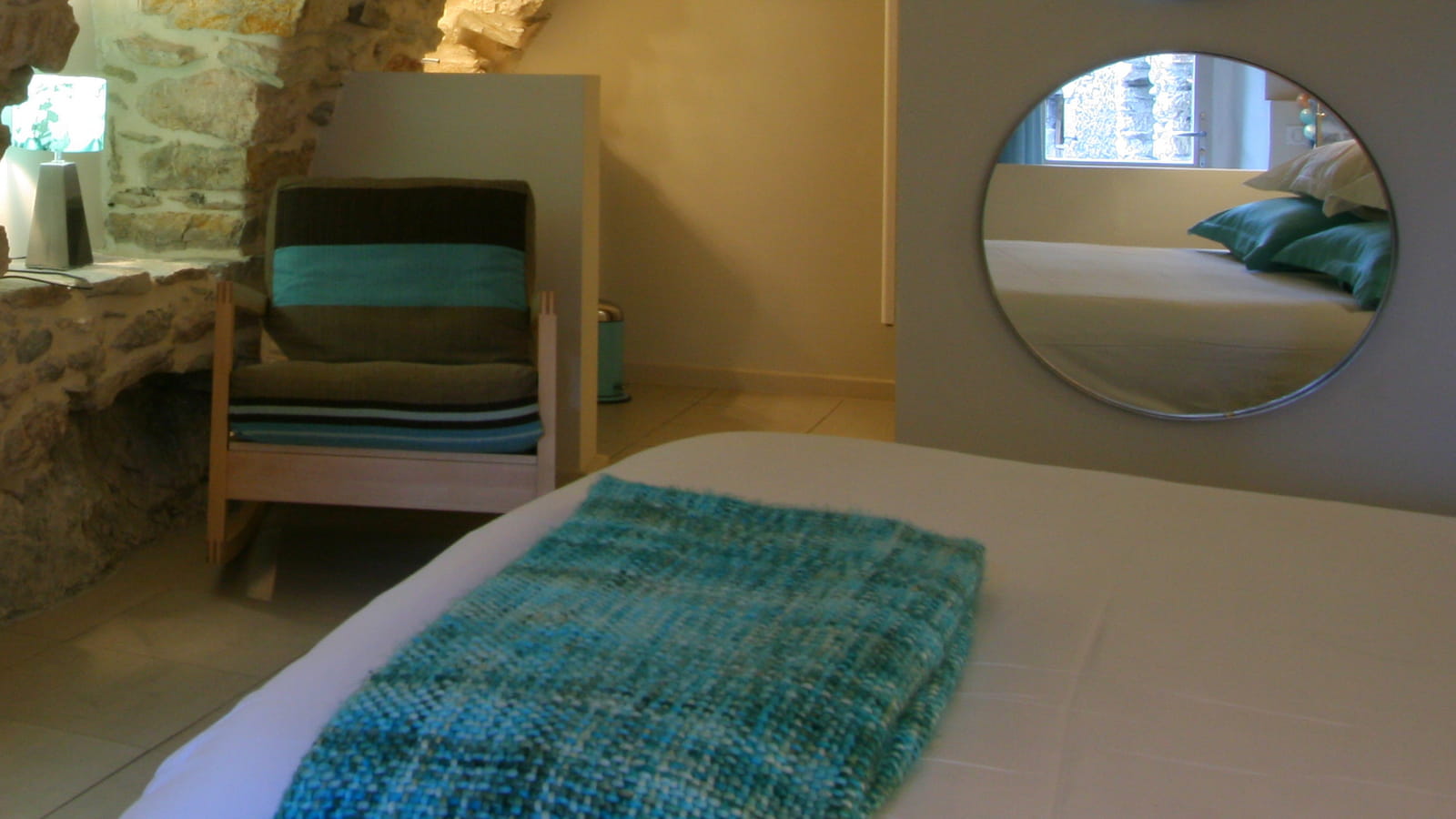 Chambre ambiance minérale