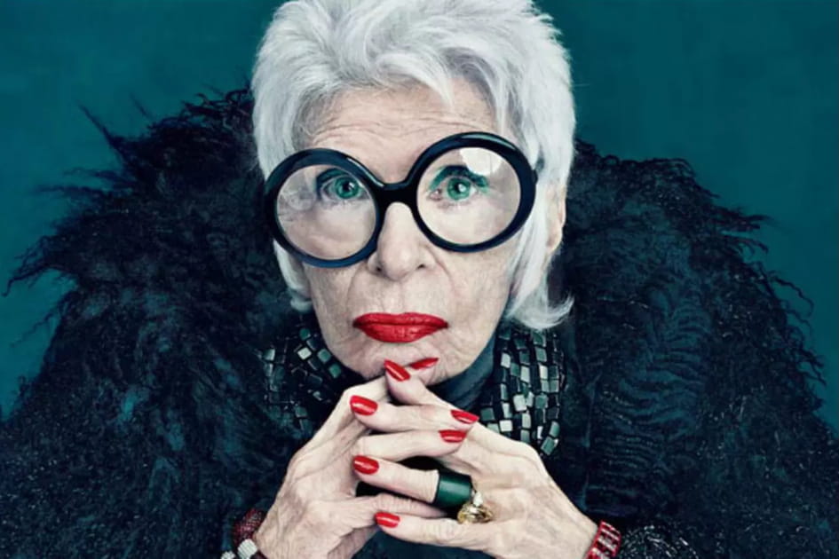 Iris Apfel, &eacute;g&eacute;rie MAC, 99&nbsp;ans
