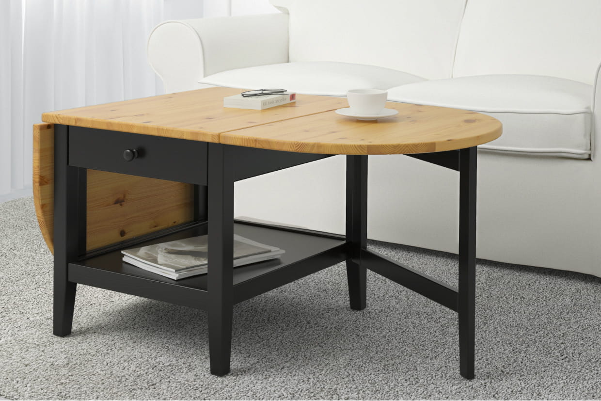 Horloge De Table Chromée Karlsson - Petit Modèle Avec Rabats Noirs - 48 X 4,5 X 30 Cm - Design Rétro Moderne