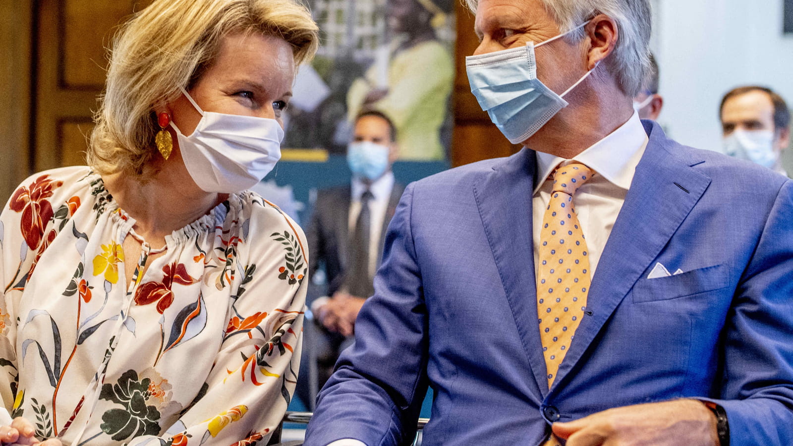 Mathilde de Belgique et le roi Philippe
