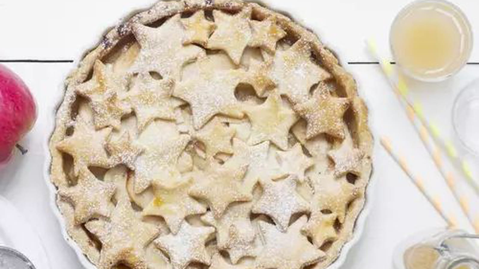 Tarte étoilée aux pommes à la cannelle et à la vanille