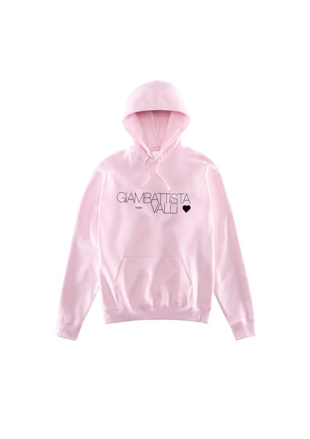 Sweat logo rose collection Giambattista Valli x H&M hiver
