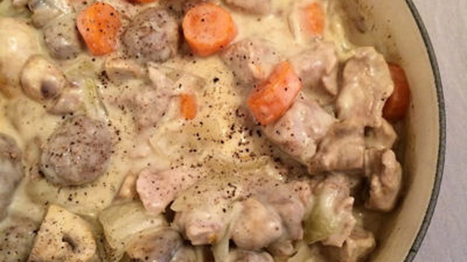 Blanquette de veau à l'ancienne et ses quenelles de veau