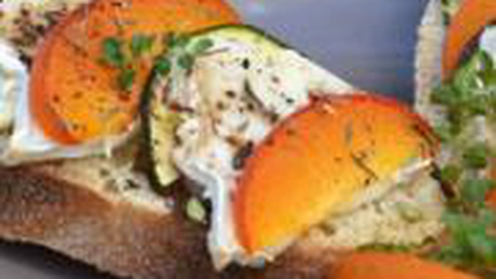 Crostini abricot courgette chèvre