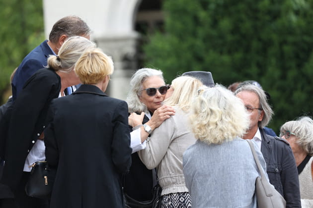 Val&eacute;rie-Caroline Tavernier, la veuve de Patrice Laffont, &agrave; ses obs&egrave;ques
