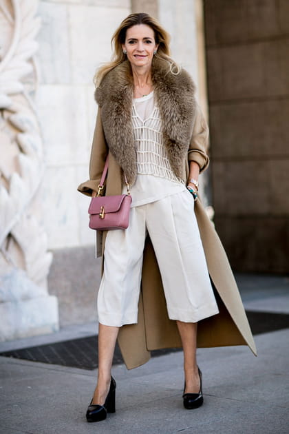 Street style &agrave; Milan : la jupe-culotte