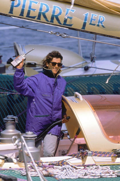 La navigatrice Florence Arthaud en 1990