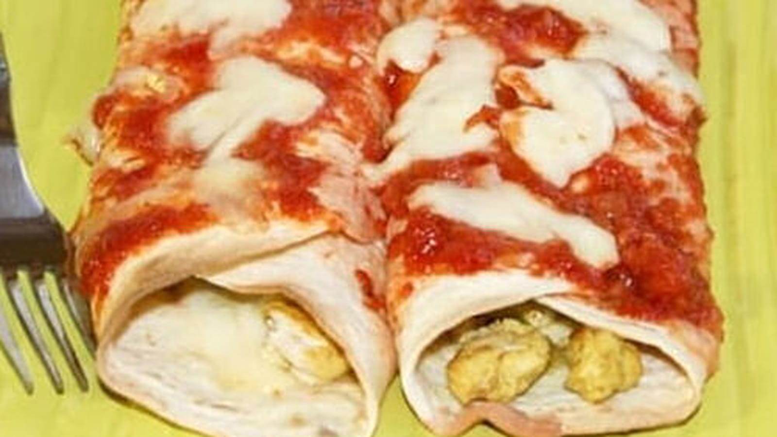 Enchiladas poulet, poivron, mozzarella