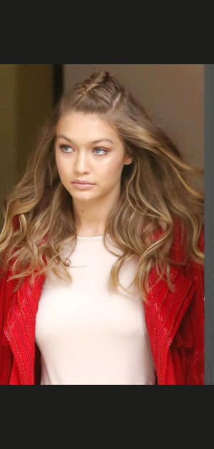 La demie-coque tress&eacute;e de Gigi Hadid