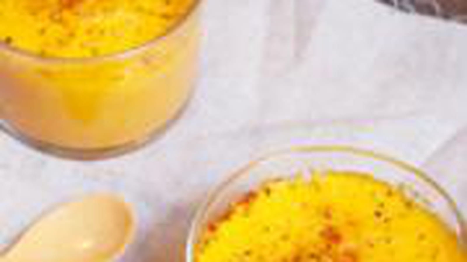 Flans carottes et parmesan