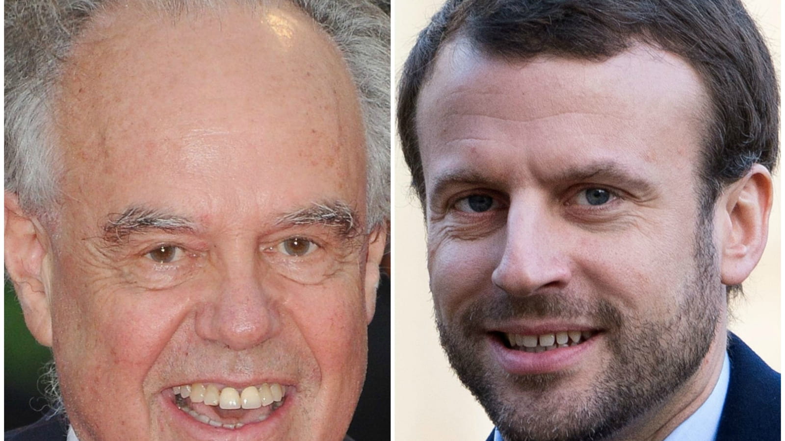 Frédéric Mitterrand et Emmanuel Macron