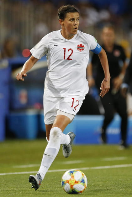 La joueuse de football Christine Sinclair lors de la Coupe du Monde 2019