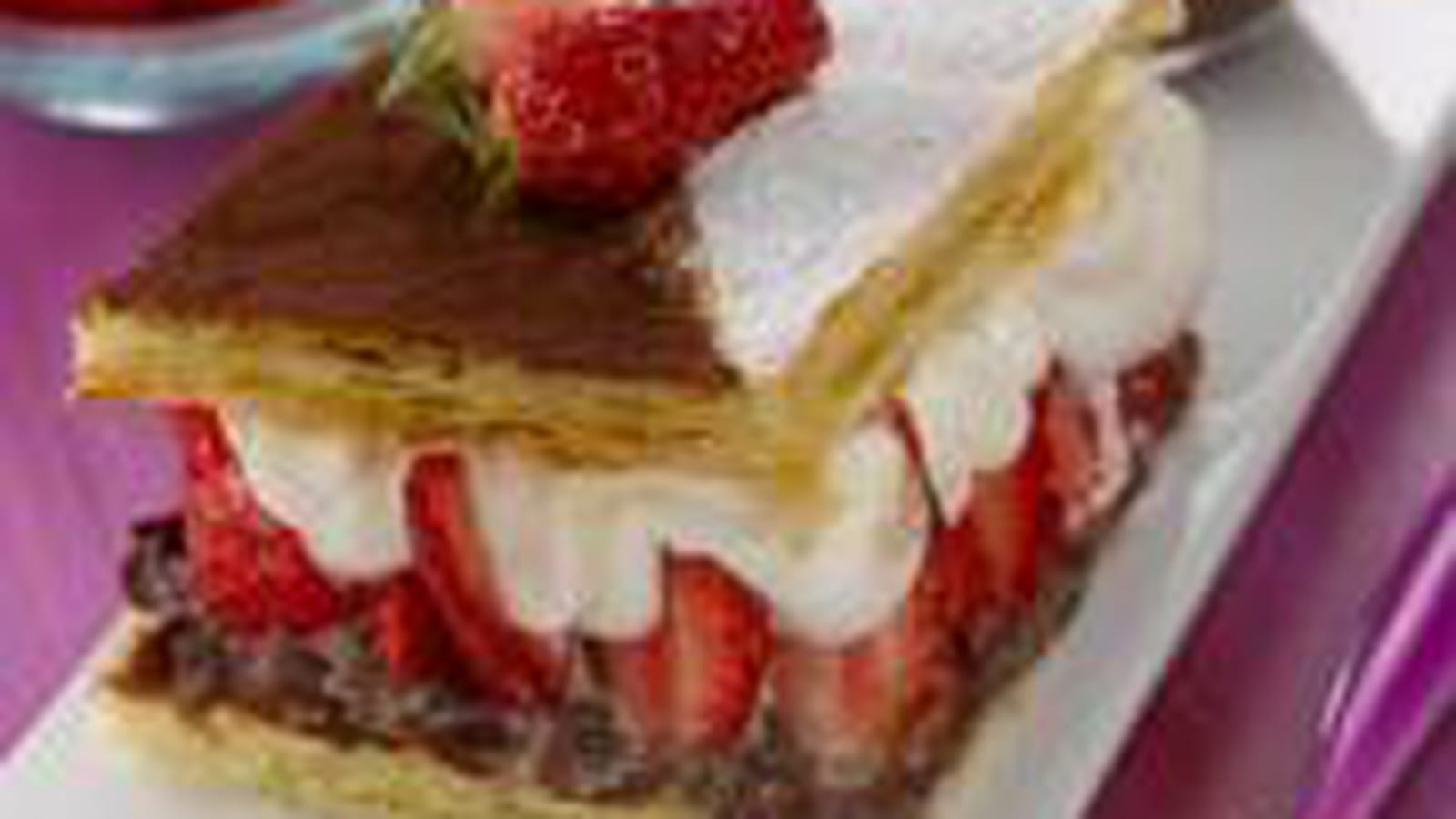 Mille-feuille choco-fraises