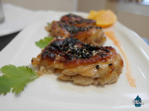 Laqué de poulet à l'orange