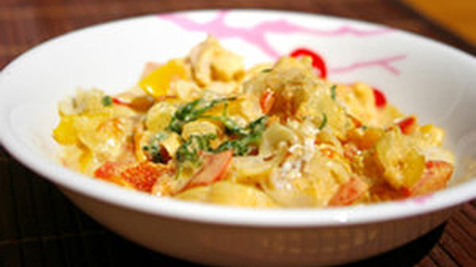 Curry de lotte au lait de coco