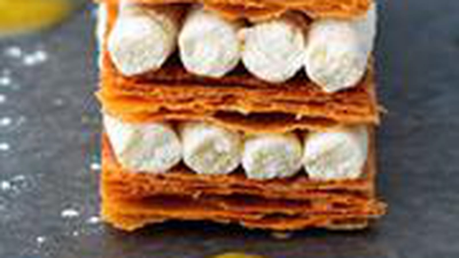 Mille-feuilles au St Môret et à la vanille
