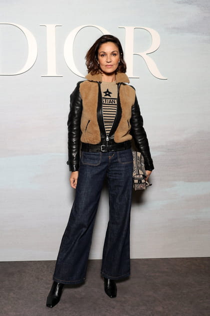 Nadia Farès au défilé Dior