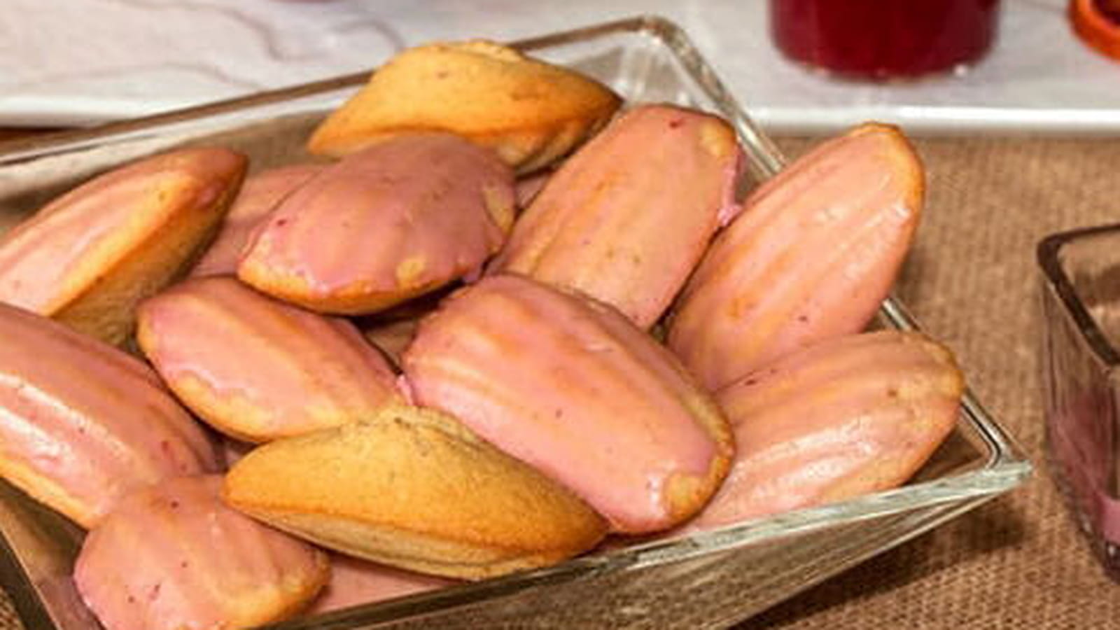 Madeleines glacées à l’orange sanguine