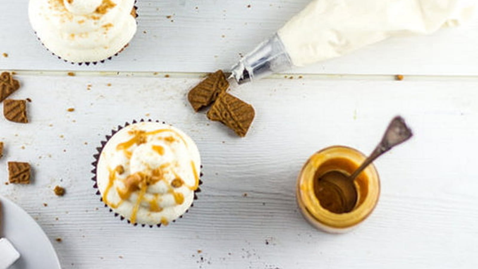 Cupcakes spéculoos-caramel au beurre salé