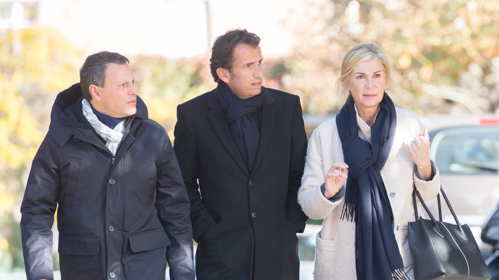 Marc-Olivier Fogiel, Alexandre Bompard et Michèle Laroque