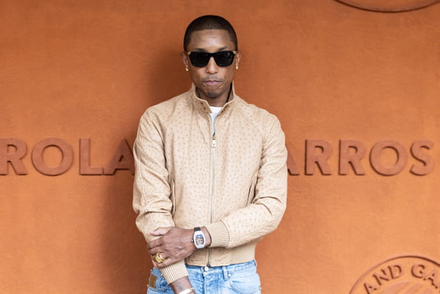 Pharrell Williams ultra looké à Roland-Garros