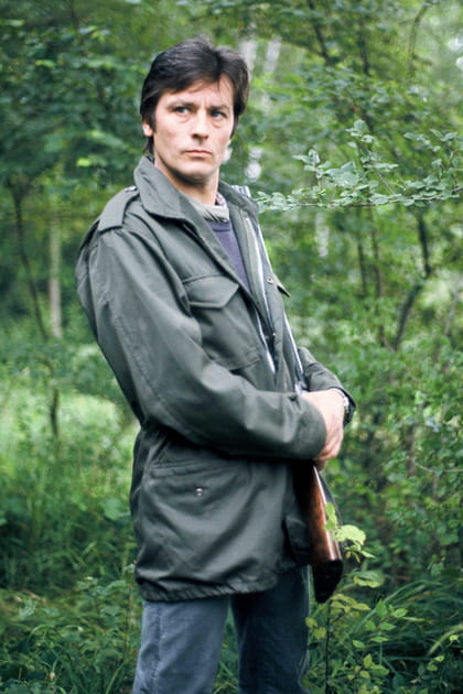Alain Delon en parka kaki