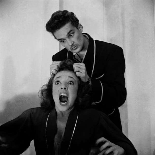 Micheline Presle et Georges Marshall en 1948