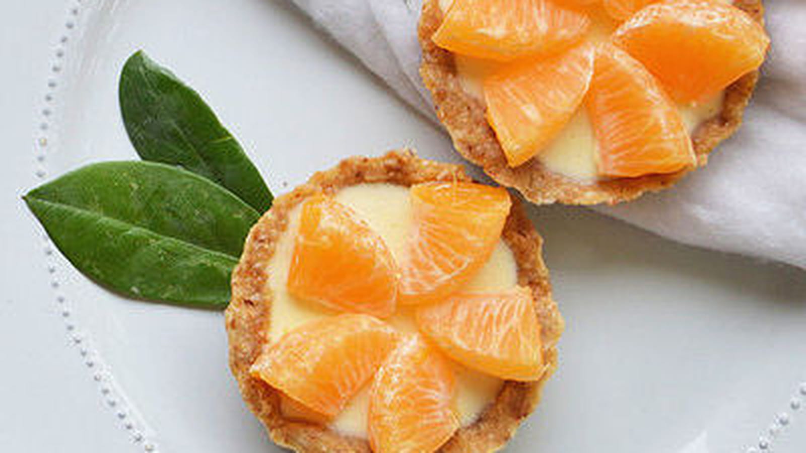 Tartelettes crues aux mandarines
