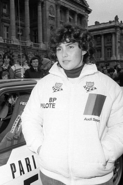La pilote de rallye Michelle Mouton &agrave; Paris en 1983