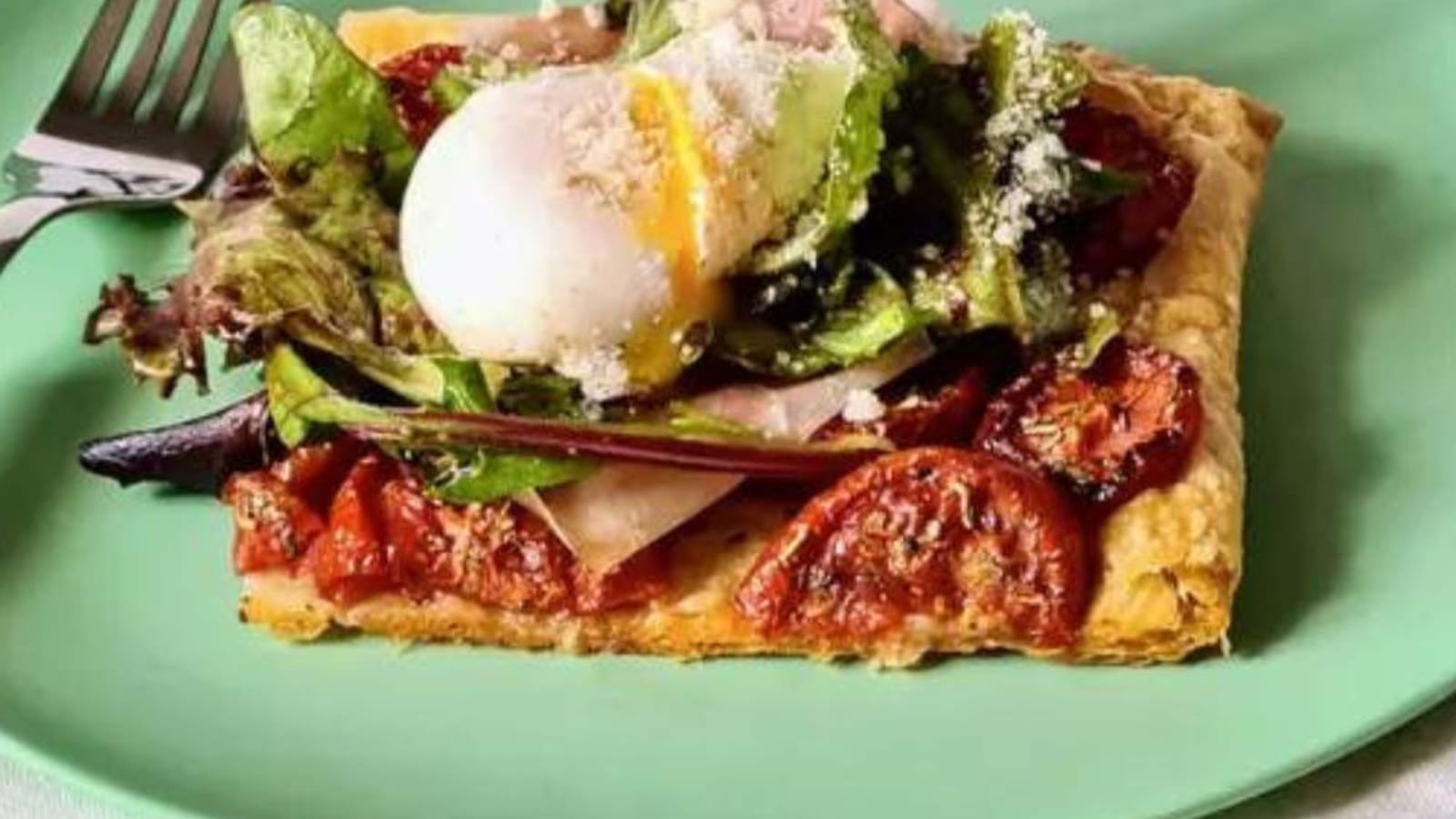 Tarte fine aux tomates et au jambon