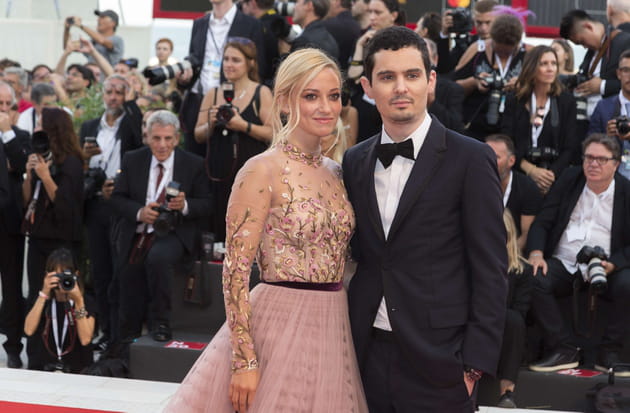 Olivia Hamilton et Damien Chazelle &agrave; l'avant-premi&egrave;re de "The First Man"