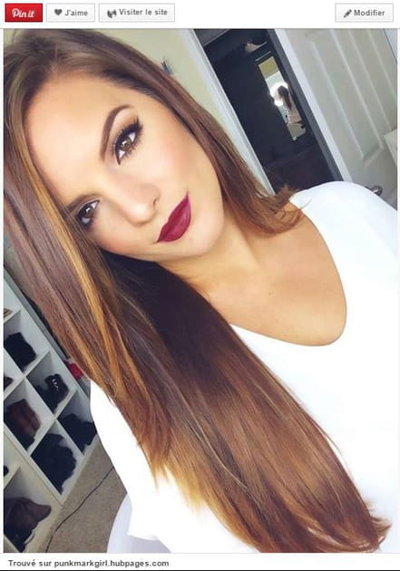 Les brunes aiment le prune