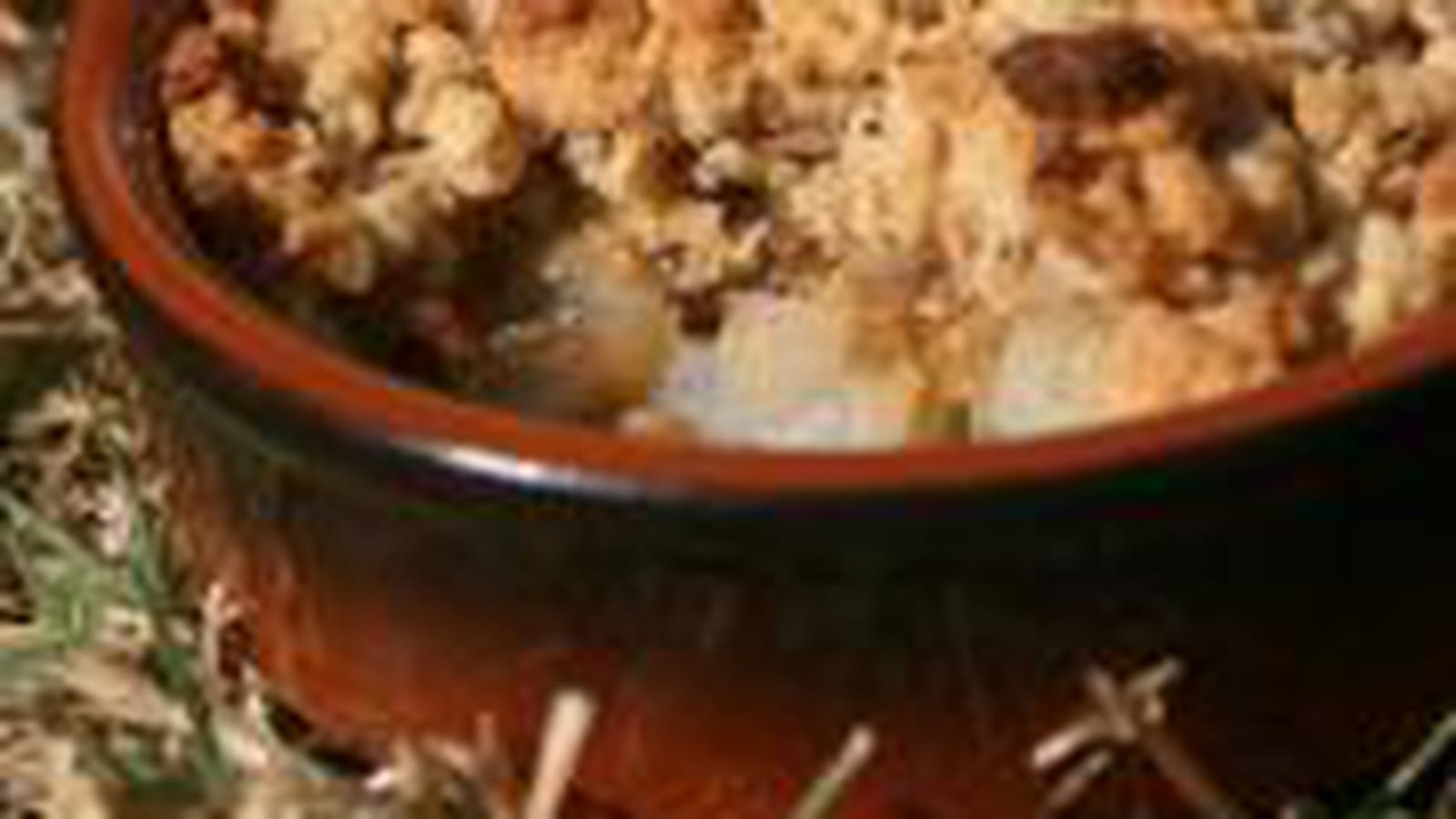 Crumble poire châtaigne